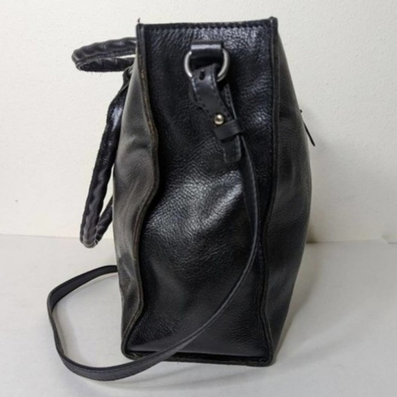 Patricia Nash Black Studded Leather Zancona Tote Crossbody Strap - Picture 2 of 12